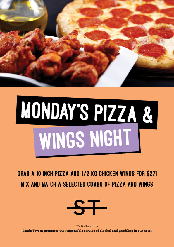 Monday Wings and Pizza Night